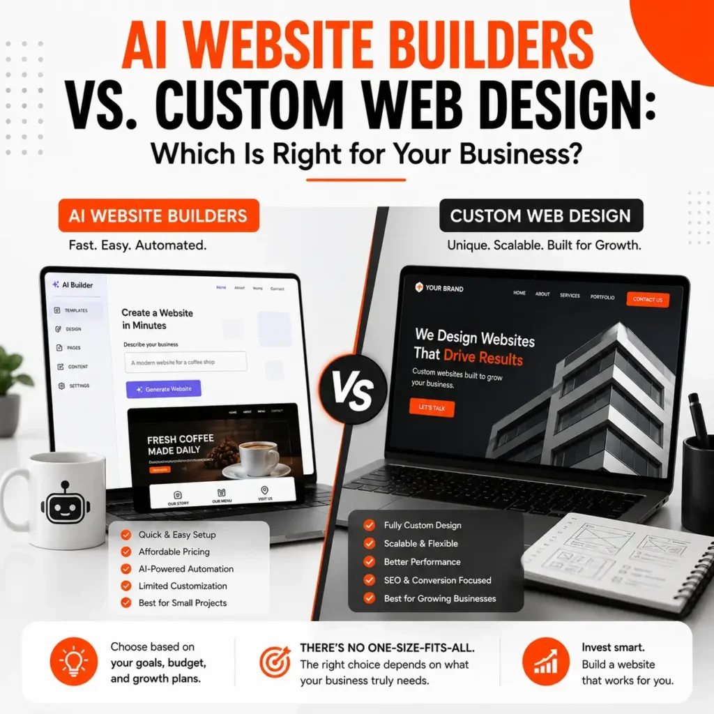 AI Website Builders vs. Custom Web Design: Which Is Right for Your Business?